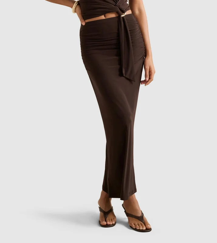 فورايفر نيو JAZELLE Jersey Maxi Skirt